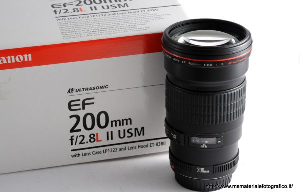 Obiettivo Canon EF 200mm f/2,8 L II USM