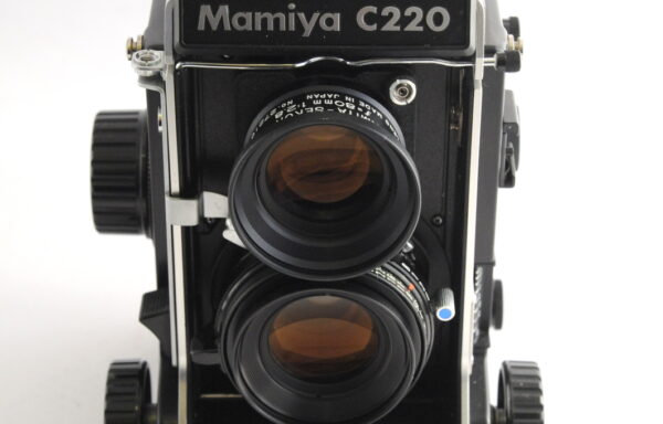 Fotocamera Mamiya C220 Professional F + Obiettivo Mamiya-Sekor 80mm f/2,8 Blue Dot