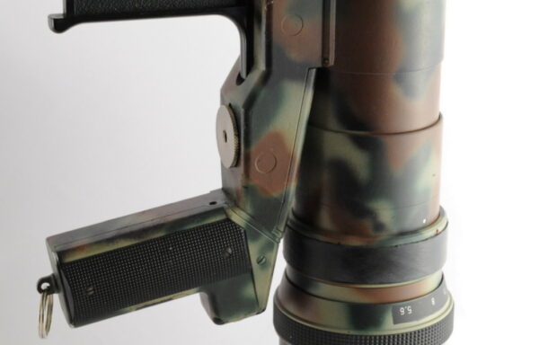 Fotofucile Novoflex con obiettivi Noflexar 400mm f/5.6 e 600 f/8 camouflage (RARO)