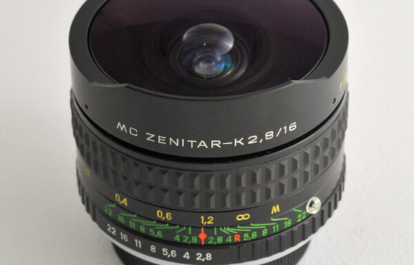 Obiettivo MC Zenitar-K Fish-Eye 16mm f/2.8 per Pentax