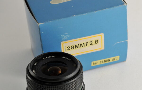 Obiettivo Seimar Macro 28mm f/2.8 (Per Canon AE1)