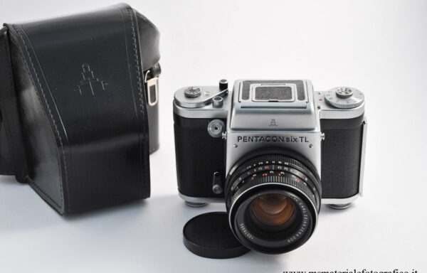 Kit Fotocamera Pentacon Six TL con Obiettivo Carl Zeiss Jena 80mm f/2.8