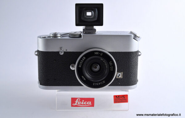 Kit fotocamera Leica MDA con obiettivo Russar 20mm f/5,6 con mirino